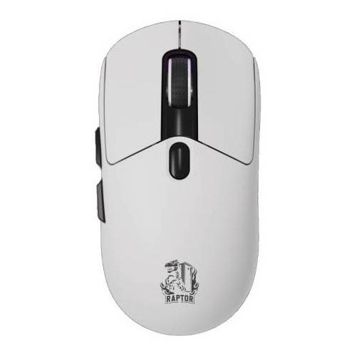 Mouse Gamer Raptor Storm Grip Wireless 7 Botones 24000Dpi Rgb Pixart Sensor White