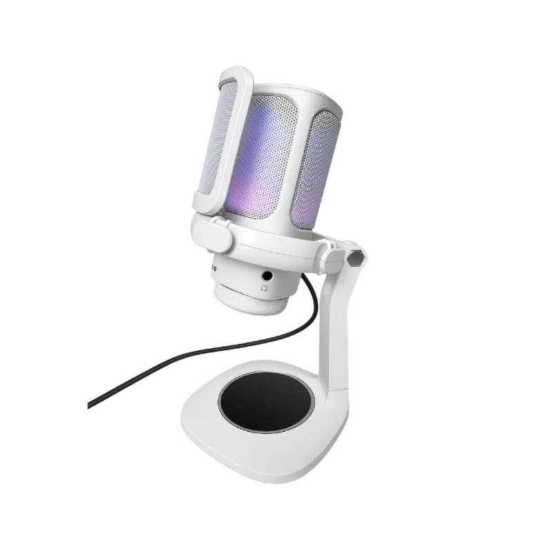 Microfono Raptor Vox Rgb Usb P/Streaming White