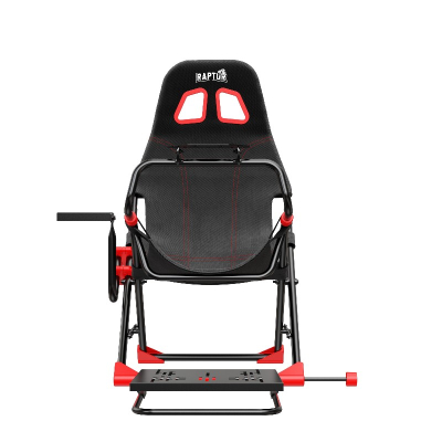 Simulador Raptor Wheel Force Pulse C/Butaca Hilo Apoya Volante + Apoya Pedales Ajustable (3132)