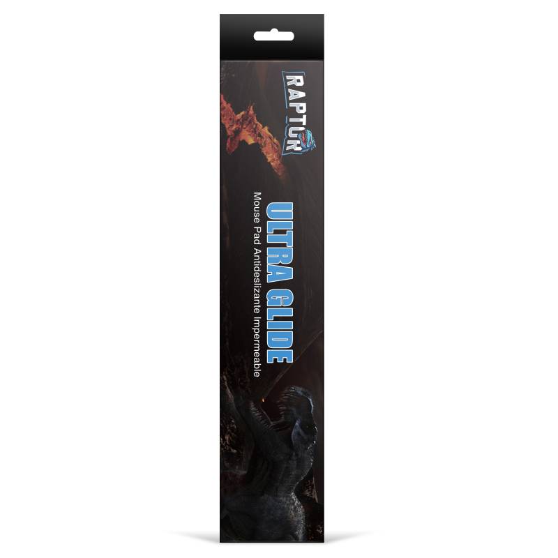 Mouse Pad Gamer Raptor Ultra Glide Antideslizante Impermeable L (700X300X3Mm)
