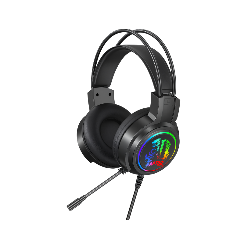 Auricular Gamer Raptor Shadow Core Rgb Jack 3.5Mm